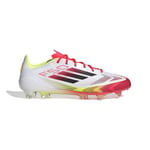 adidas F50 Elite Fg Pure Victory - Vit/svart/gul - Gräs (Fg), storlek 37⅓