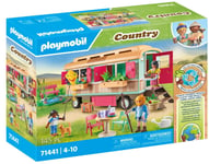 PLAYMOBIL Cosy Train Café with Vegetable Garden Kids Farming City Life Playset