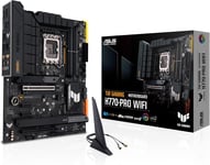 Tuf Gaming H770-Pro Wifi ¿ Carte Mère Intel H770 Lga 1700 Atx (Ddr5, Pcie 5.0, 4 X Pcie 4.0 M.2, Displayport, Hdmi, Sata 6, Usb 3.2 Gen 2X2 Type-C, Thunderbolt Usb4, Aura Sync Rgb)