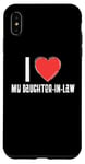 Coque pour iPhone XS Max Coeur Rouge Famille Assortie I Love my Daughter-in-law