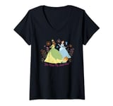 Disney Princess Valentine’s Day You Make My Heart Sing T-Shirt avec Col en V