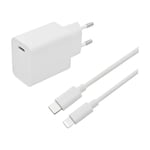 ELETRA FAST CHARGER KIT APPLE 20W 1M WH