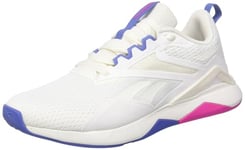 Reebok Women's NANOFLEX TR 2 Sneaker, Chalk/STEPUR/LASPIN, 2.5 UK