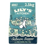 Lily’s Kitchen Made with Natural Ingredients Adult Dry Dog Food Salmon Supper Balanced Nutrition 2.5kg Bag