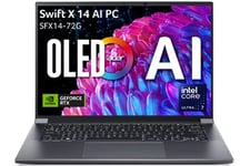 Acer Swift SFX14-72G-70QA 14.5" OLED Intel Core Ultra 7 155H RAm 32 GO LPDDR5X 1 To SSD GeForce RTX 4050