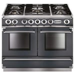 Falcon FCON1092DFSL/NM-EU Continental 1092 Dual Fuel Range Cooker In Slate with Nickel