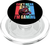 Funny Gamer Headset Gaming Can't Hear You I'm Gaming PopSockets PopGrip for MagSafe