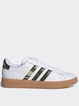 adidas Sportswear Men's Grand Court 2.0 Trainers - White/Khaki, White, Size 8, Men