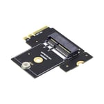 cablecc Adaptateur PCI Express NGFF Clé A + E mâle vers femelle Profil bas 90 degrés Angle droit Extension carte Riser