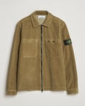 Stone Island Garment Dyed Corduroy Overshirt Biscuit