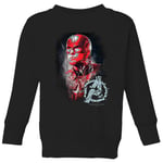 Sweat-shirt Avengers Endgame Captain America Brushed - Enfant - Noir - 7-8 ans - Noir