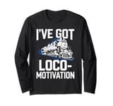 Railfan Train Enthusiast Locomotive Lover and Railway Fan Long Sleeve T-Shirt