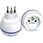 Adaptateur de Voyage - LTE Design - France vers Suisse - Prise simple - 2300 w