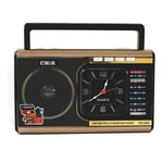 Cmik mk-928retro herätysradio bluetooth kaiutin tuki aux usb/tf led lamppu am/fm/sw kolmikaistainen kannettava kotiradio