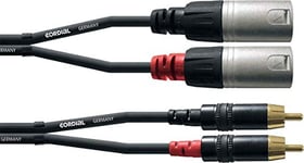 CORDIAL CABLES Câble audio double XLR mâle/Rca 6 m CÂBLES AUDIO Essentials RCA