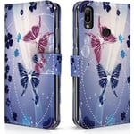 Étui De Protection Style Portefeuille (Hf06) Pour Smartphone Huawei P30 Lite (2019)