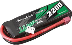 Gens Ace 35C 2200Mah 3S1p 11.1V Airsoft Gun Lipo Battery With T Plug Connector