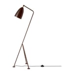 GUBI Gräshoppa golvlampa blank Walnut brown