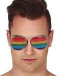 Pilotbriller med Regnbuestriper