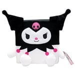 Hello Kitty Cubeez Kuromi 20cm – Ultimate Stackable Plush Toy with Soft Memory Foam for a Squishy Feel, Perfect for Collecting, Stacking, and Displaying, for Hello Kitty Fans and Collectors