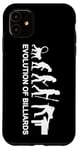 Coque pour iPhone 11 Évolution du billard Sports de queue 8 Ball Pool Billard