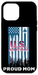 Coque pour iPhone 12 Pro Max USA Air Force Proud Mama USAF Drapeau américain patriotique Veteran