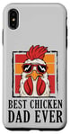 Coque pour iPhone XS Max Best Chicken Dad Ever,Poulet à l'ombre, élevage d'œufs de volaille