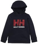 Helly Hansen Kids Unisex HH Logo Hoodie, 2, Navy