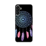 HopMore Coque pour Samsung Galaxy A15 4G / 5G Housse de Protection pour Samsung A15 Noir Silicone Étui avec Motif, Souple Flexible TPU Etui en Antichoc Mince Douce Case Gel Cover, Attrape-rêves