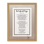 Artery8 Christian Jesus Footprints In The Sand Poem Inspirational Artwork Framed Wall Art Print 18X24 Inch