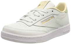 Reebok CLUB C Basket Fille ftwr white/light sage/alabaster 24.5 EU