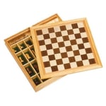 GoKi 56953 Chess, Draughts and Nine Men'S Morris Game Set, Mixed (US IMPORT)