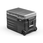 Steamy-E Dual Zone 45 Roller, Glacière à compresseur électrique avec roulettes 41 litres, 12 V/230 V, pour Garder au Chaud et au Frais, idéale pour Le Camping