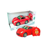 Tachan Voiture de Course RC Rouge, Fonctionnement avec télécommande, Simple avec 2 Boutons, matériau Doux et coloré, sans Danger pour Les Enfants, ma première Voiture Radio