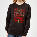 Shaun Of The Dead You've Got Red On You Christmas Women's Christmas Jumper - Black - M