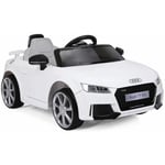 Costway - Audi Voiture Electrique Audi ttrs 12V pour Enfants Max. 5 Km/h, Double Porte avec Télécommande 2.4G,2 Moteurs , MP3, Lumières led Blanc