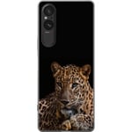 Sony Xperia 5 V Genomskinligt Skal Leopard