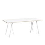 HAY - Loop Stand Table - White - 180 x 87,5 cm - Matbord - Leif Jørgensen - Vit - Metall/Trä