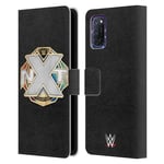 OFFICIAL WWE TITLE BELTS LEATHER BOOK WALLET CASE FOR OPPO PHONES