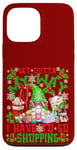 iPhone 13 Pro Max Cute Christmas Shopping Gnome For Women Funny Friday Saying Case