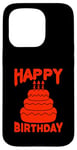 Coque pour iPhone 15 Pro Joyeux anniversaire drôle