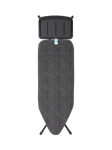 Brabantia Ironing Board C, 124 x 45cm, Solid Steam Unit Holder - Denim Black