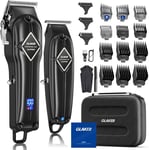 Professional  Hair  Clippers  Men +  T - Blade  Trimmer  Kit -  Cordless  Hair