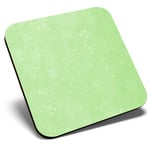 Square Single Coaster  - Lime Green Science Atom Print Chemistry Physics  #45567