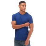 Armani Mens Slim-Fit Cotton T-Shirt in Blue - Size X-Small