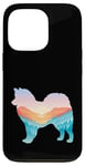 Coque pour iPhone 13 Pro American Eskimo Dog Nature Randonnée Chien Sunrise Adventure