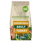 Harringtons Superfoods Complete Grain Free Hypoallergenic Turkey with Veg Dry Adult Dog Food 1.7kg (Pack of 4) - Made with All Natural Ingredients