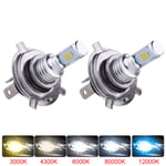 (H8-8000K White Blue) 2kpl H7 LED Lamppu Super Bright auton sumuvalot ajovalo 12V 24V 6000K White Driving Running Led H7 polttimot autoille