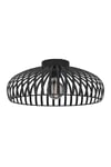 Mogano 3 Wireframe Black Flush Ceiling Light ⌀: 43 cm