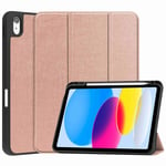 Trolsk Tri-fold Stand Cover (iPad 10,9 (2022)) - Ruusukulta